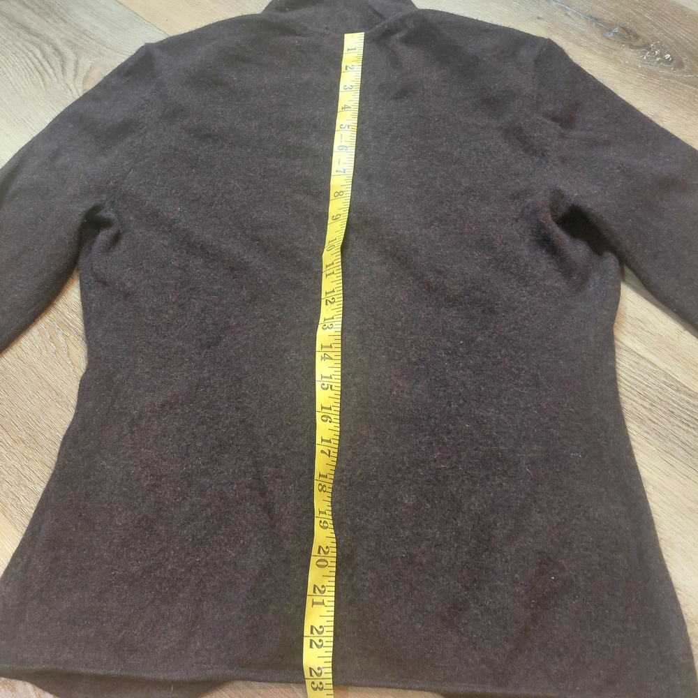 ANTONIO MELANI Brown Cardigan Sweater 100% Cashmere - Picture 10 of 12